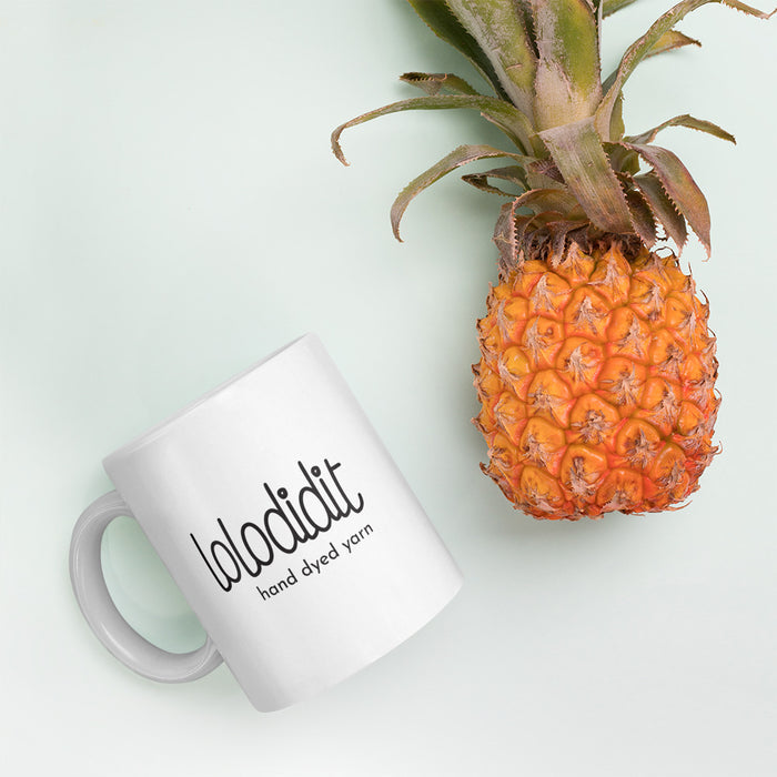 Shamrock Yarn - White Glossy Mug