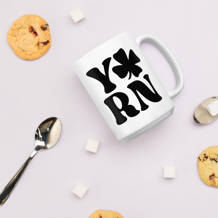 Shamrock Yarn - White Glossy Mug