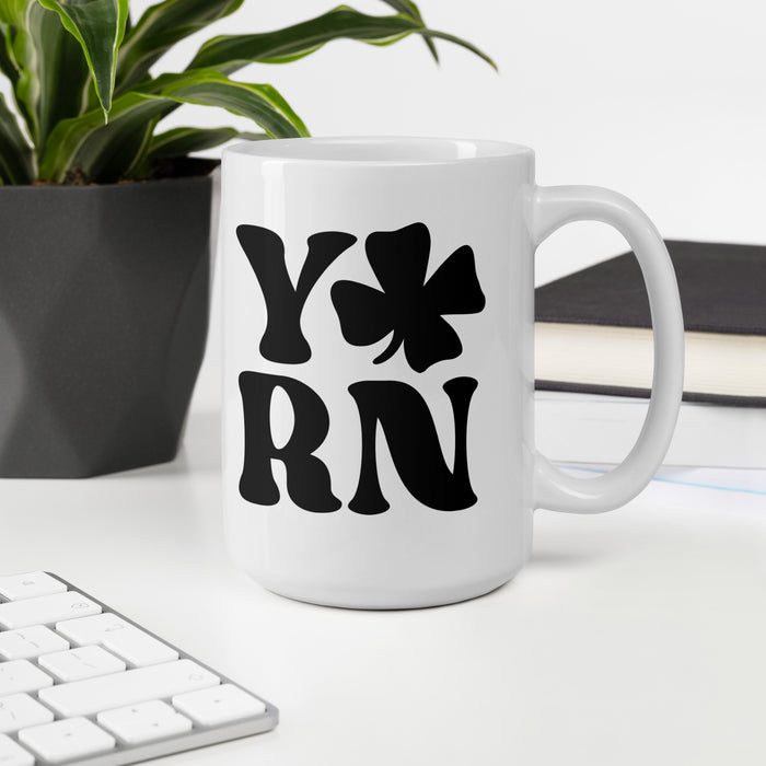 Shamrock Yarn - White Glossy Mug