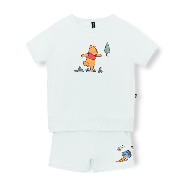 Short Sleeve Jogger Set in Winnie the Pooh on Dew