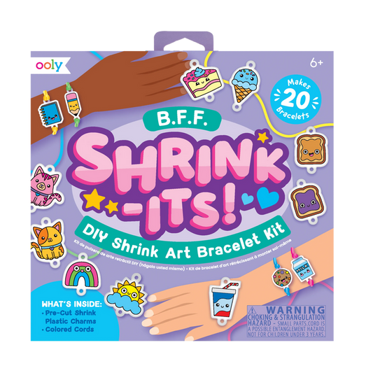 OOLY Shrink-its! DIY Shrink Art Bracelet Kit - BFF front of packaging