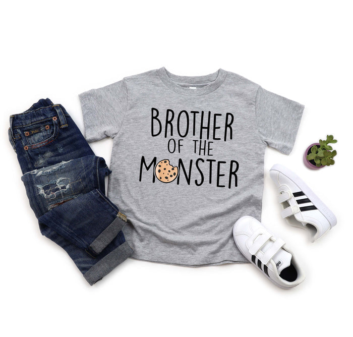 "Sibling of the Monster" Cookie Brother Sister Family T-Shirt