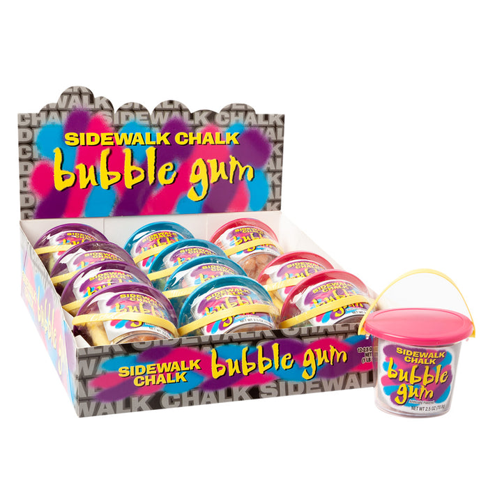 Sidewalk Chalk Bubble Gum 2.5oz - 12ct