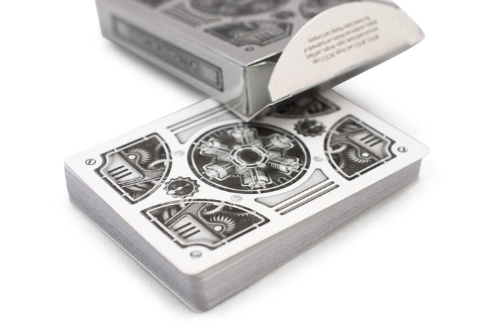 Silver Steampunk Playing Cards by US Playing Card Co.