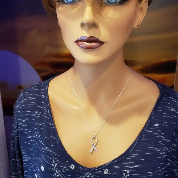 AMD1146Purple Teal Crystal Suicide Prevention Awareness Ribbon NecklaceJewelryNecklace$ 89.00Alexa Martha Designs