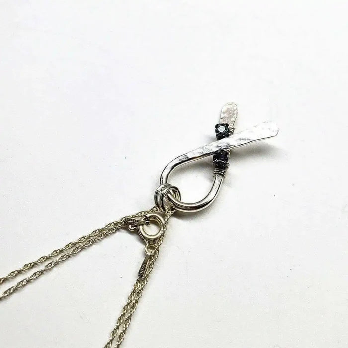 AMD1146Purple Teal Crystal Suicide Prevention Awareness Ribbon NecklaceJewelryNecklace$ 89.00Alexa Martha Designs