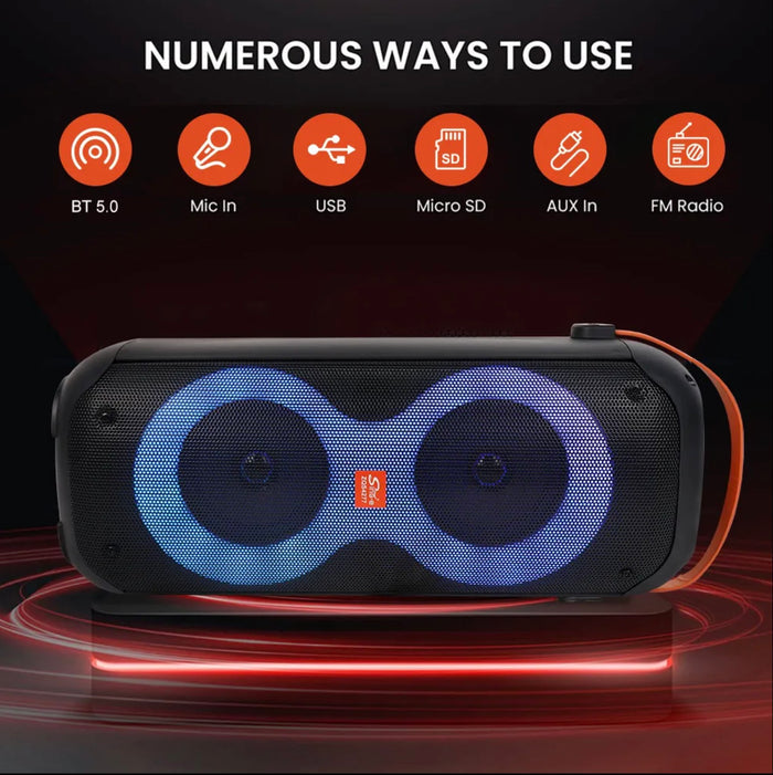 SING E ZQS4277 Portable Dual 4Inch Multi Media Speaker