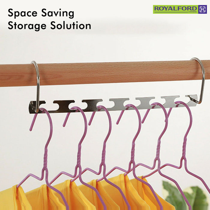Magic Metal Wardrobe Organizer Hook By Royalford Royalford
