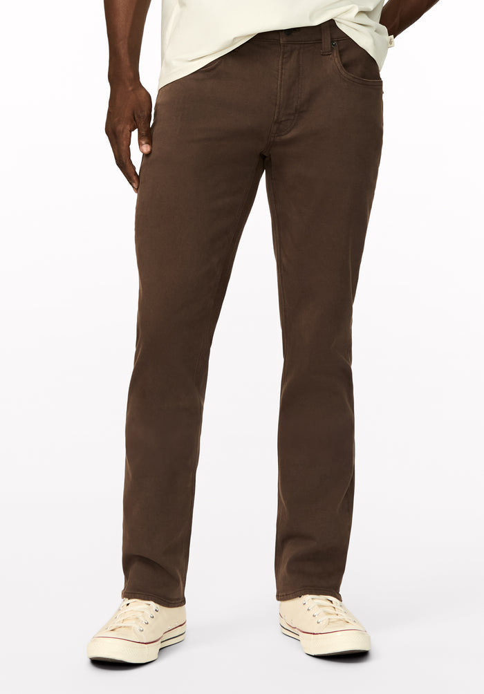 Six Men's Straight Freedom Flex Pants, Chocolate Martini - BM22939
