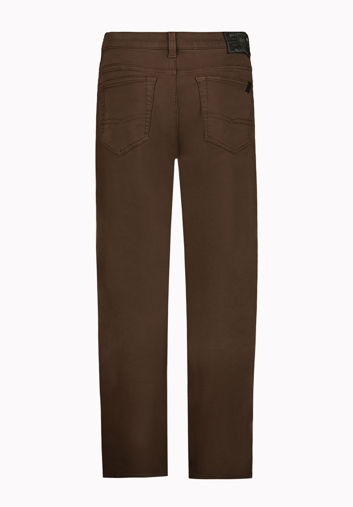 Six Men's Straight Freedom Flex Pants, Chocolate Martini - BM22939
