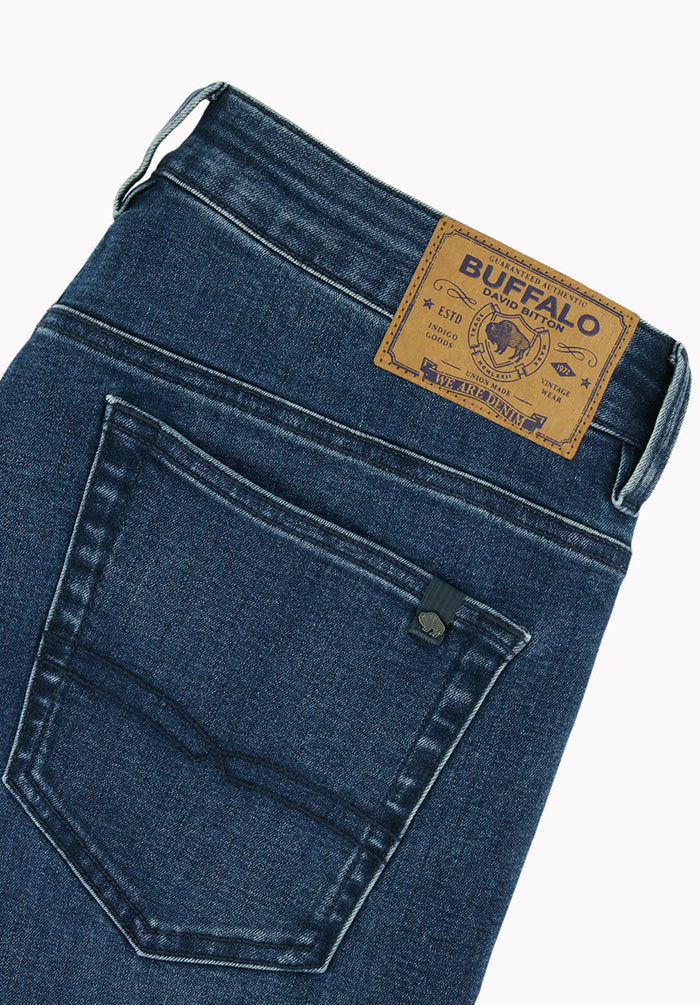 Six Men's Straight Jeans, Indigo Wash - BM26280