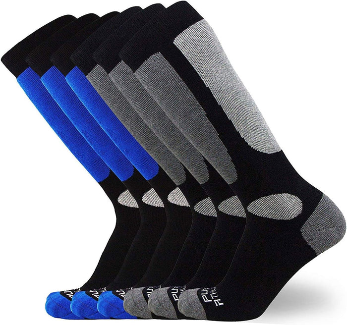 Small-Medium / 6 Pairs - Black(3)-blue(3)