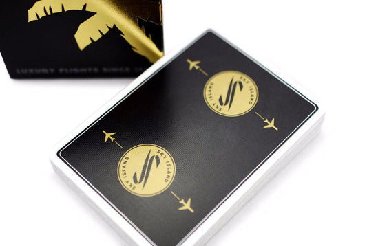 Sky Island Black Playing Cards by The Blue Crown