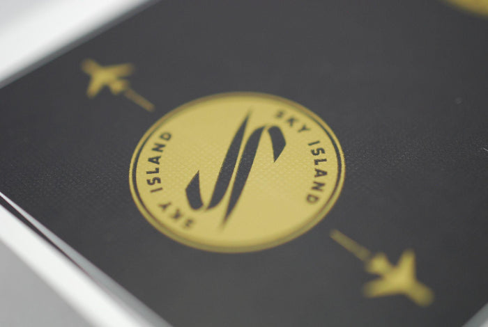 Sky Island Black Playing Cards by The Blue Crown