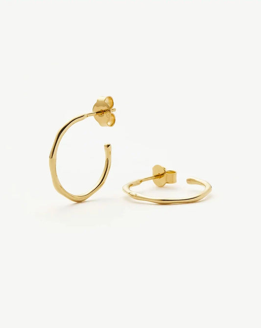 Small Molten Hoop Earrings Earrings Missoma