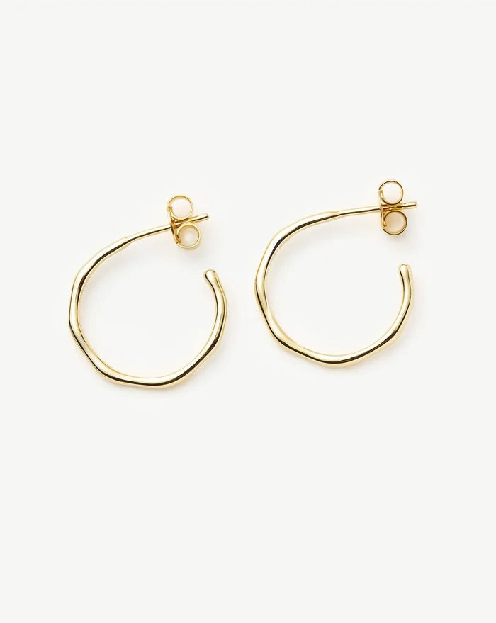 Small Molten Hoop Earrings Earrings Missoma