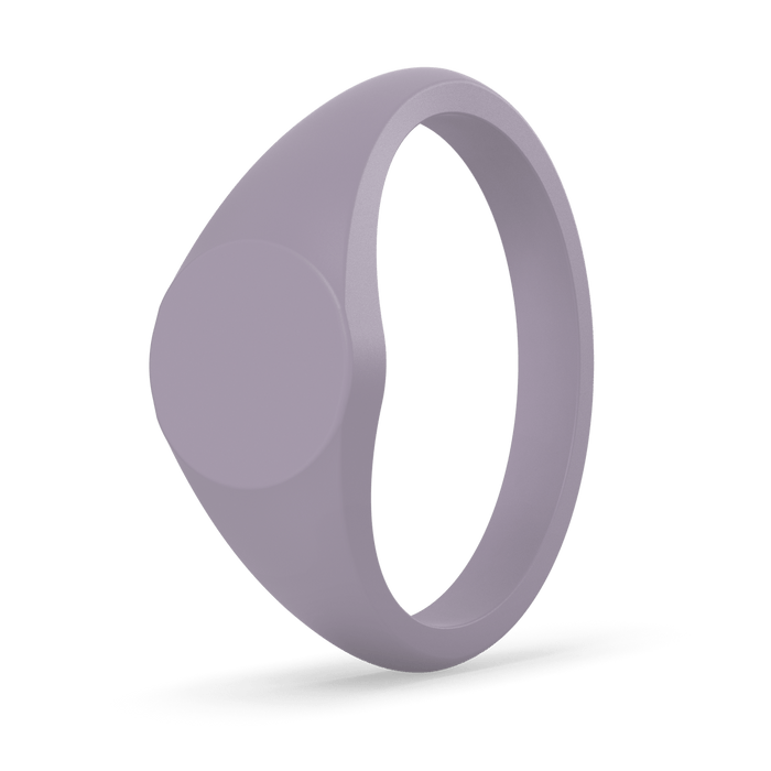 Small Signet Silicone Ring - Midnight Lavender