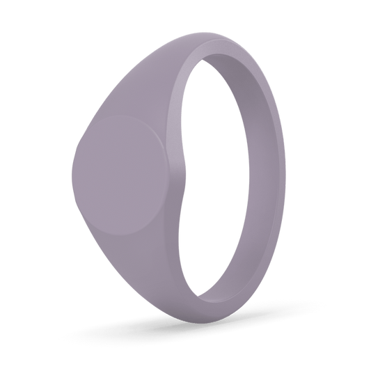 Small Signet Silicone Ring - Midnight Lavender