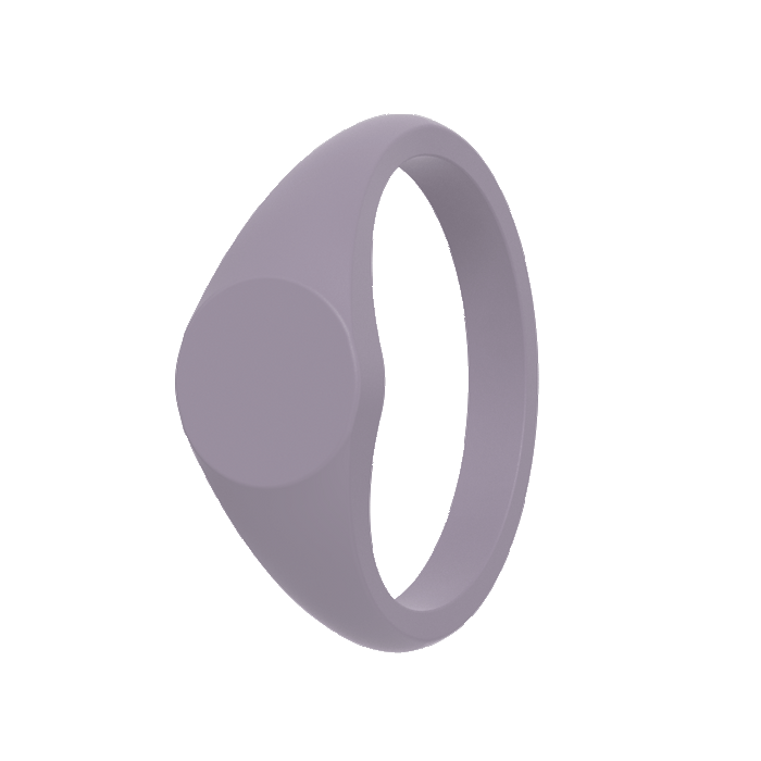 Small Signet Silicone Ring - Midnight Lavender