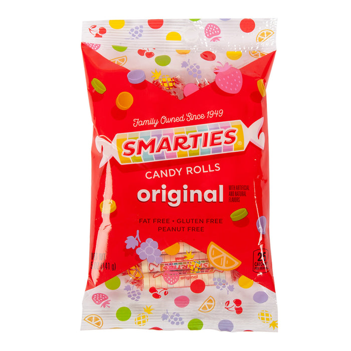 Smarties Original Hard Candy Peg Bag - 12 Count