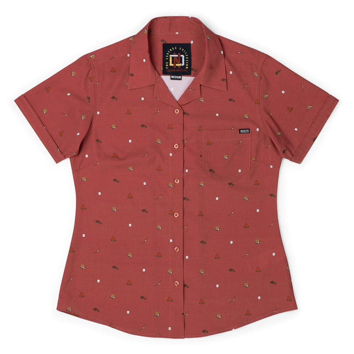 RSVLTS XS RSVLTS Women's Short Sleeve Shirt "S'more What?  – Women's KUNUFLEX Short Sleeve Shirt (Legends Edition) "S'more What?  – Women's KUNUFLEX Short Sleeve Shirt (Legends Edition)
