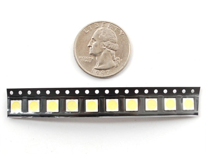 SMT Cool White 5050 LED - 10 pack (6500-7000K) by The Pi Hut - The Pi Hut