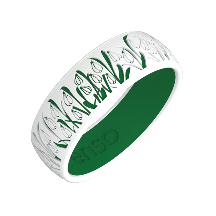 Holiday Silicone Ring - Snowdrops