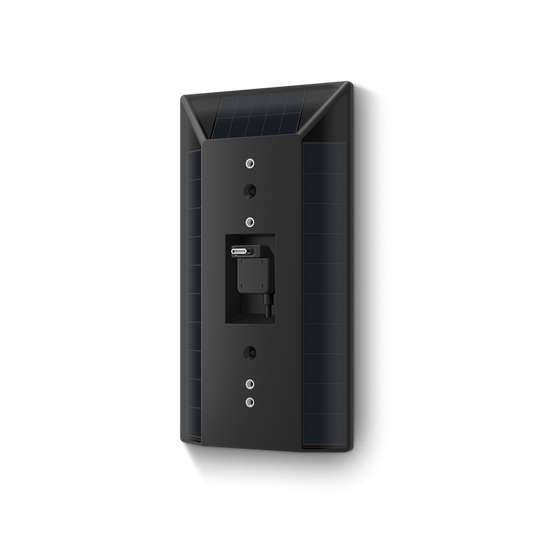 Black:Solar Charger (Battery Video Doorbell (2nd Gen), Battery Video Doorbell Plus (2nd Gen), Battery Video Doorbell Pro (2nd Gen))