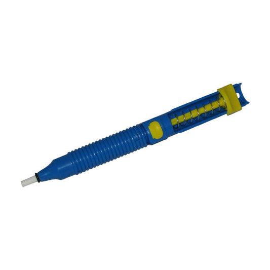 Solder Sucker Desoldering Pump, Plastic, 215mm Long Designed in color blue and yellow plastic, has anti-skid design so it is easy to hold and use-50B366Q Hannah's Variety Store