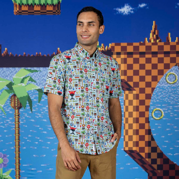 RSVLTS Sonic Short Sleeve Shirt Sonic the Hedgehog "Sonic Essentials" – KUNUFLEX Short Sleeve Shirt  Sonic the Hedgehog "Sonic Essentials" – KUNUFLEX Short Sleeve Shirt