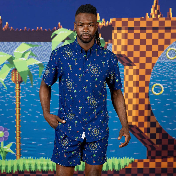 RSVLTS Sonic Short Sleeve Shirt Sonic the Hedgehog "Sonic Interrupted" – KUNUFLEX Short Sleeve Shirt Sonic the Hedgehog "Sonic Interrupted" – KUNUFLEX Short Sleeve Shirt