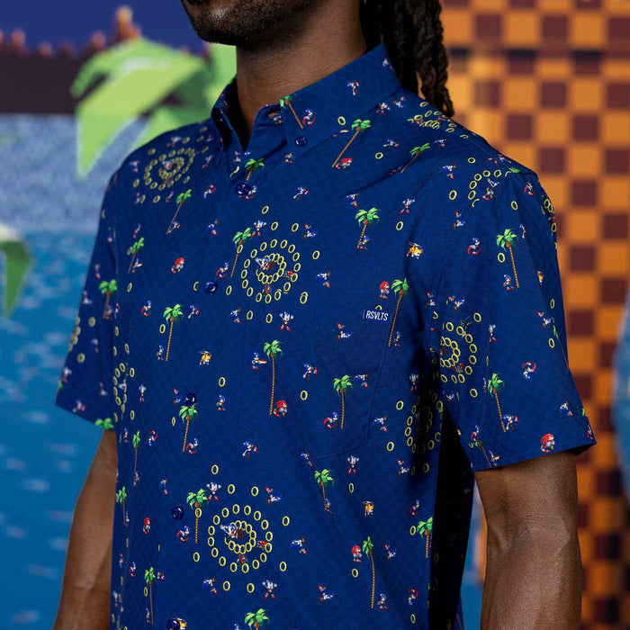 RSVLTS Sonic Short Sleeve Shirt Sonic the Hedgehog "Sonic Interrupted" – KUNUFLEX Short Sleeve Shirt Sonic the Hedgehog "Sonic Interrupted" – KUNUFLEX Short Sleeve Shirt