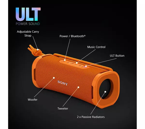 Sony ULT FIELD 1 Wireless Bluetooth Portable Speaker SRSULT10D Orange Orange