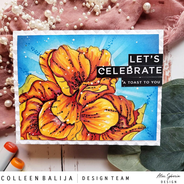 Spring Tulips Digital Stamp - Alex Syberia Designs