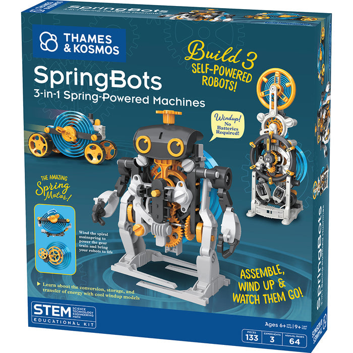 SpringBots: 3-in-1 Spring-Powered Machines STEM Thames & Kosmos