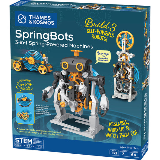 SpringBots: 3-in-1 Spring-Powered Machines STEM Thames & Kosmos