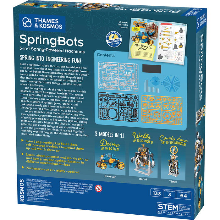 SpringBots: 3-in-1 Spring-Powered Machines STEM Thames & Kosmos