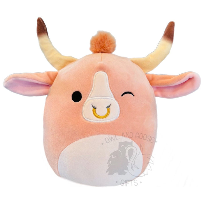 Squishmallow 12 Inch Howland the Bull Plush Toy - Owl & Goose Gifts