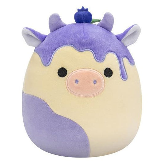 Squishmallow 16 Inch Benito the Blueberry Cheesecake Cow Plush Toy - Owl & Goose Gifts