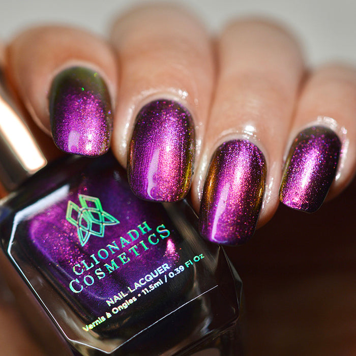 Close up of nails done with Flame-Blown on medium skin tone.