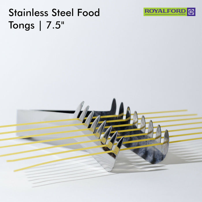 Stainless Steel Serving Tongs By Royalford Royalford