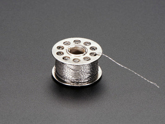 Stainless Thin Conductive Thread - 2 ply - 23 meter/76 ft by The Pi Hut - The Pi Hut