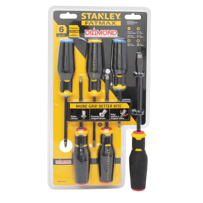Stanley 6-Piece FatMax Diamond Tip Screwdriver Set - FMHT62062