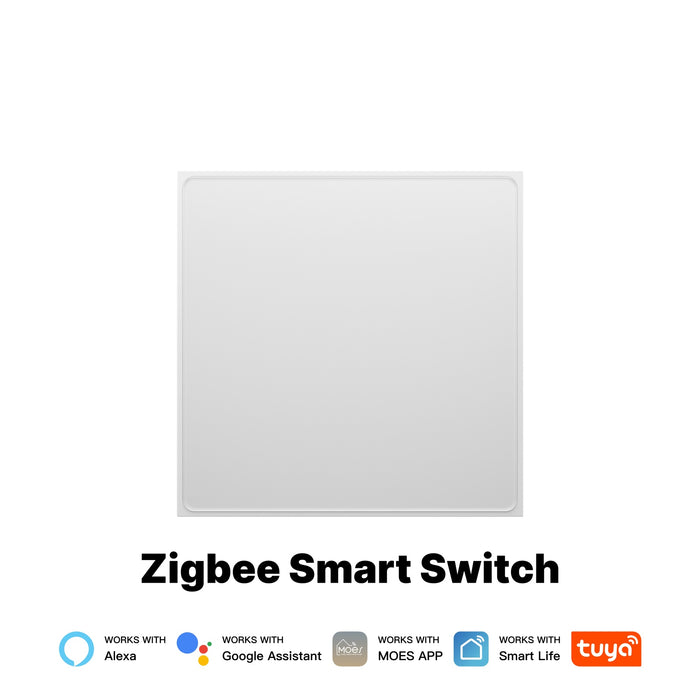Star Feather Series ZigBee Smart Switch Push Button With Neutral Wire Light Scene 2in1 Switch EU Version