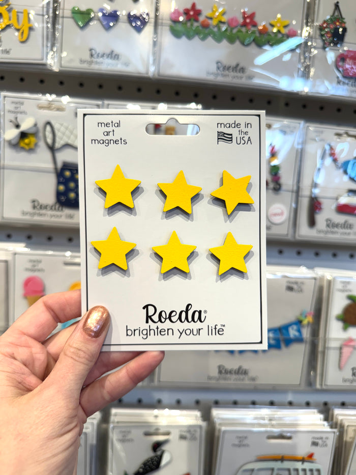 Star Magnets S/6 Yellow