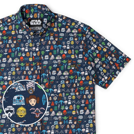 RSVLTS XS Star Wars Short Sleeve Shirt Star Wars™ "Cartoon Cosmos" – KUNUFLEX Short Sleeve Shirt Star Wars™ "Cartoon Cosmos" – KUNUFLEX Short Sleeve Shirt