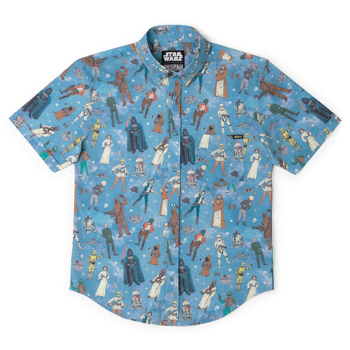 RSVLTS Star Wars Short Sleeve Shirt Star Wars™ "Retro ‘77" – KUNUFLEX Short Sleeve Shirt Star Wars™ "Retro ‘77" – KUNUFLEX Short Sleeve Shirt