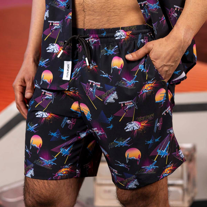RSVLTS Star Wars Hybrid Shorts Star Wars™ "Synthwave Dogfight" – Hybrid Shorts Star Wars™ "Synthwave Dogfight" – Hybrid Shorts