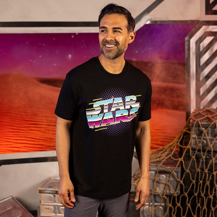 RSVLTS Star Wars Crewneck T-shirt Star Wars™ "Synthwave Logo" – Crewneck Tee Star Wars™ "Synthwave Logo" – Crewneck Tee