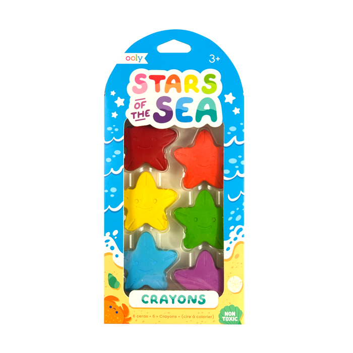 OOLY Stars of the Sea Crayons packaging front